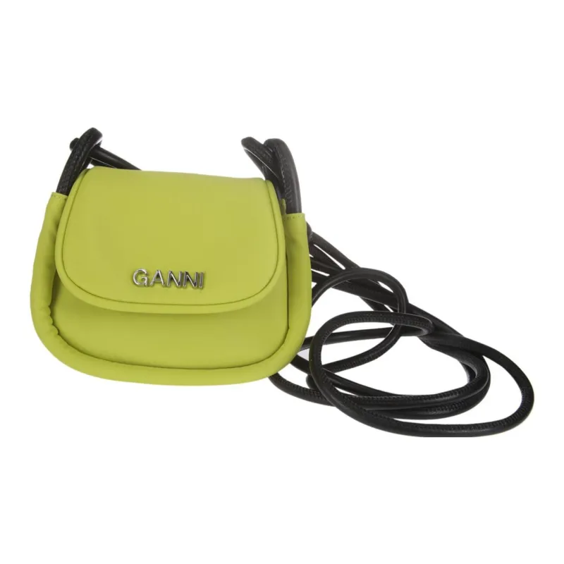 GANNI Technical Fabric Shoulder Bag Crossbody Bag Mini Women's Green-4