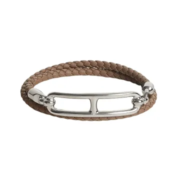 HERMES Calfskin Bracelets Men's