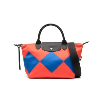 LONGCHAMP Le Pliage Recycled Polyester Canvas Bag, Shoulder Bag, Crossbody Bag, Handbag Small Size Women's Bright Red