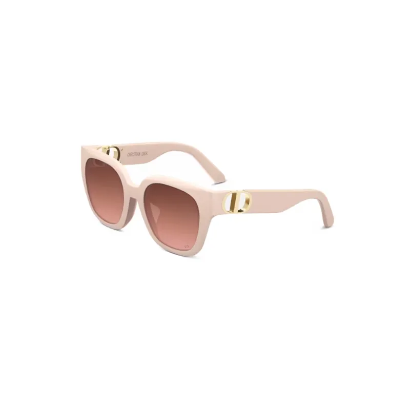 DIOR Acetate Metal Irregular Shape Sunglasses Women's Pink-0