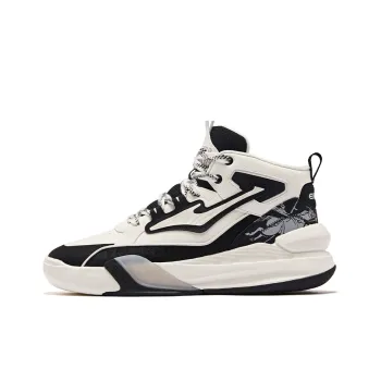 Erke Tang Palace Night Garden 2.0 Anti Slip Wear Resistant Low Top Skateboard Shoes Men's Jet Black Ivory