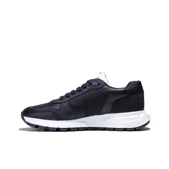 PRADA Leather And Re Nylon 'Black White'
