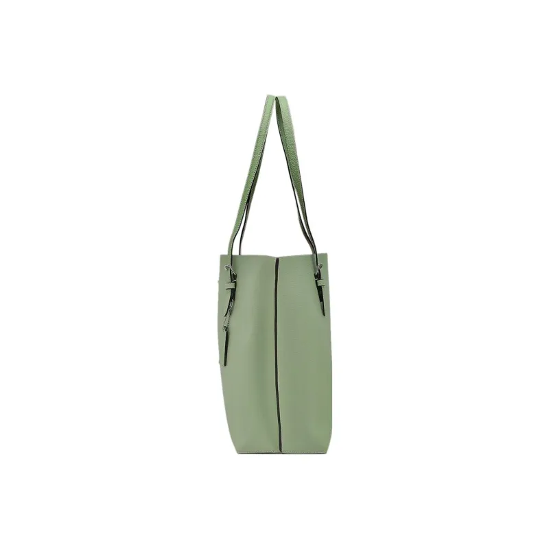 COACH Mollie Leather Tote Bag Shopping Bag Shoulder Bags Large Size Women's Grass Green-2