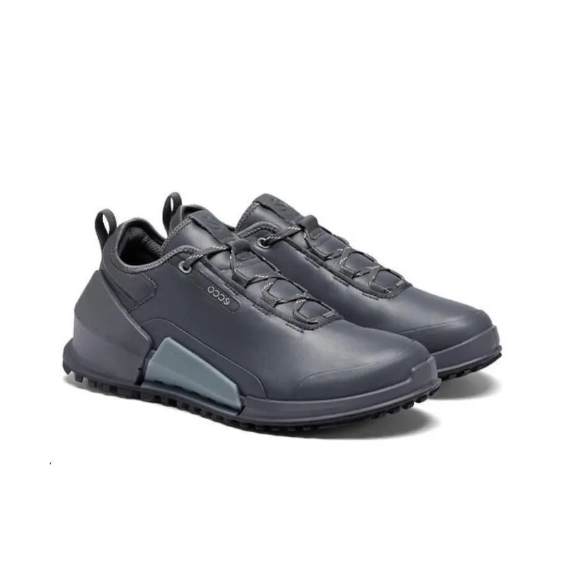 Ecco Low Top Casual Shoes Men's Magnet Gray-4