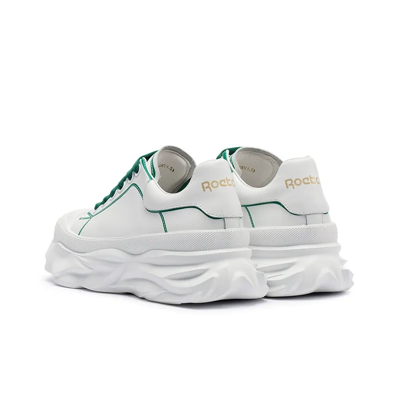 Coup De Foudre Slip-Resistant Cushioning Height Increasing Low-Top Skateboard Shoes Women's-3