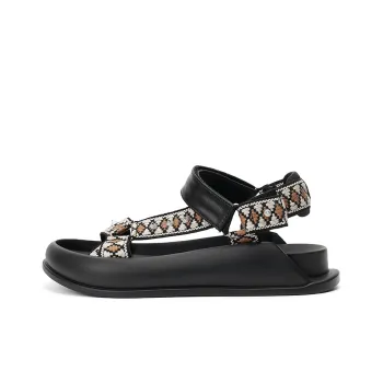 Joy&Mario Beach Sandals 3cm Women's Black