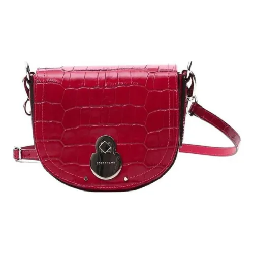 LONGCHAMP Calfskin Crossbody Bds bag, Shoulder Bds bag Women's Red