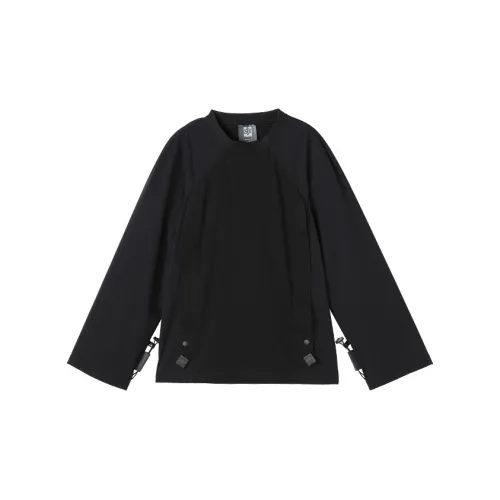 NORVINCY Outerwear Trendy Raglan Sleeve 100% Cotton Hoodless Sweatshirt Men's