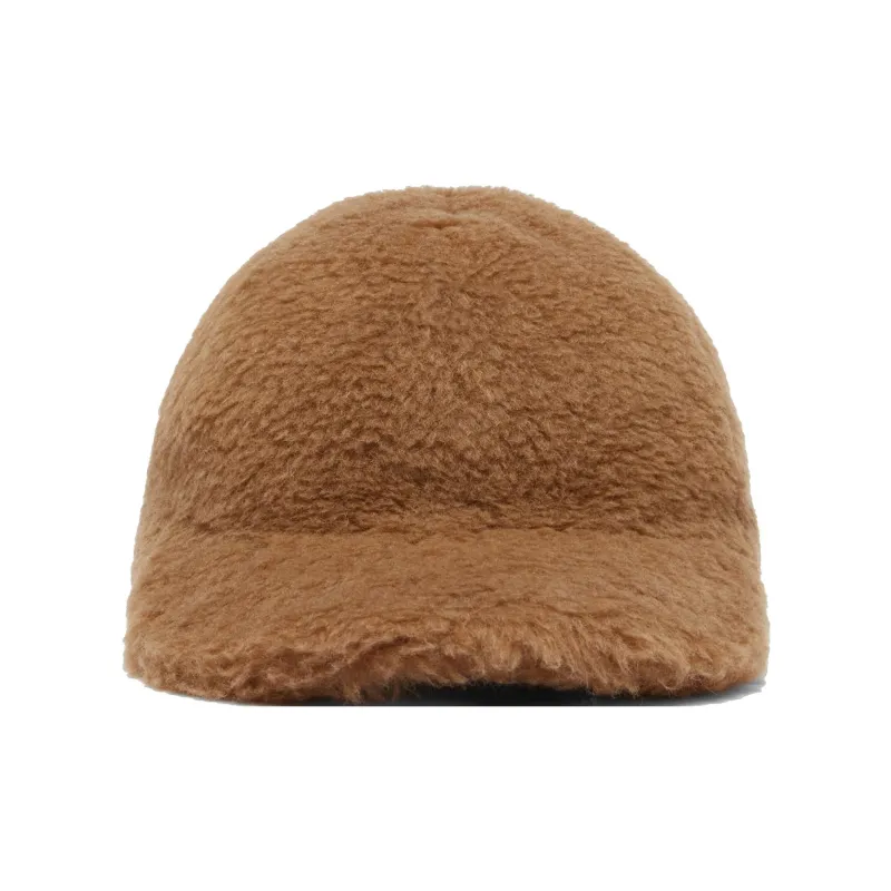 MaxMara Cotton Baseball Caps Women's Brown-0