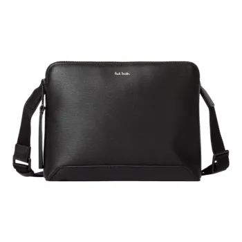 Paul Smith Leather Small Shoulder Bag Men's Black