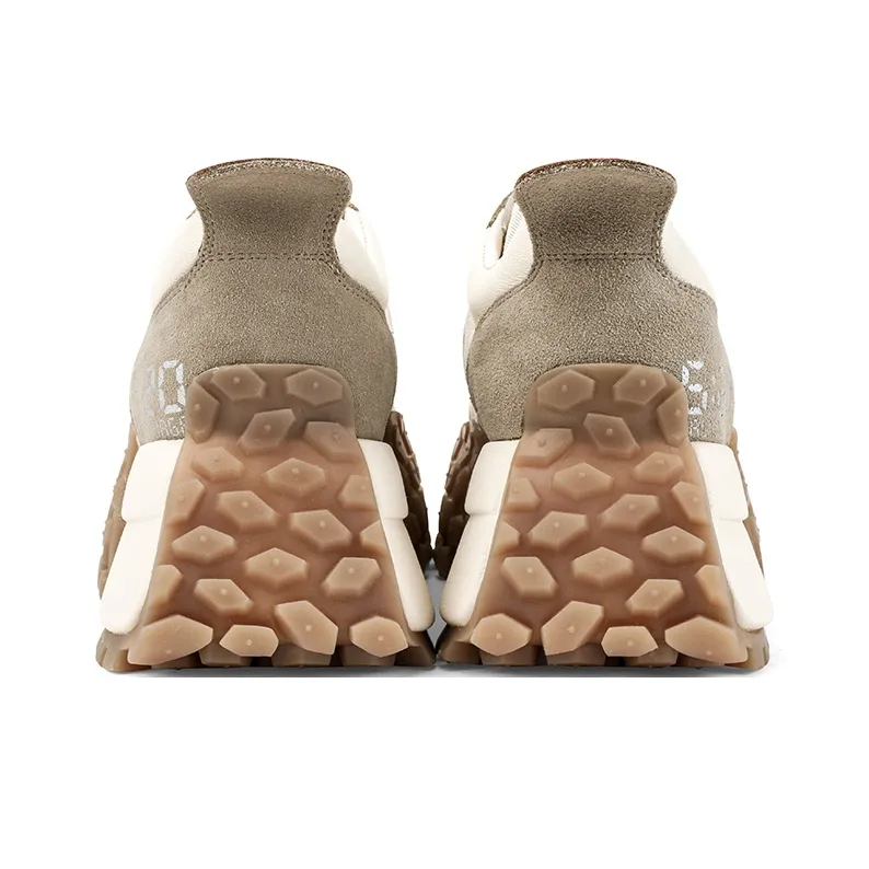 Rosa Bianca Chunky Sneakers Women's White Apricot-3