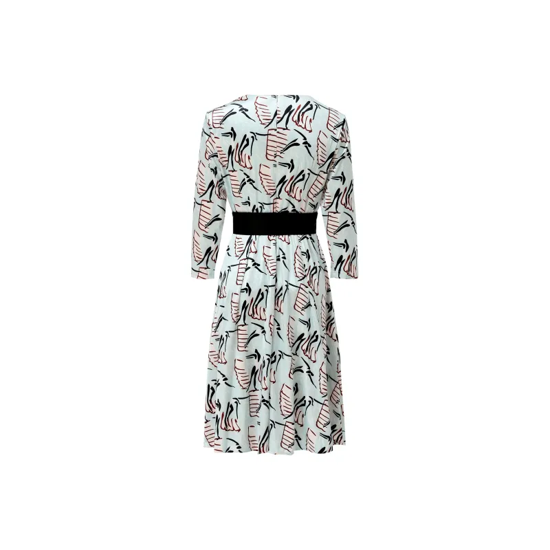 CYANINE SEA Long-Sleeved Dresses Women's Light Blue-1