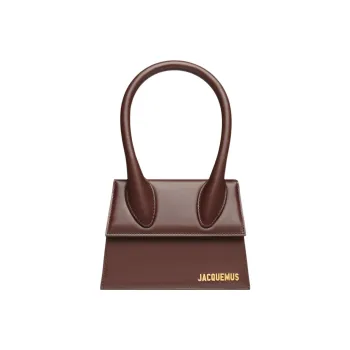 Jacquemus Le Chiquito Moyen Cow Leather Shoulder Bag Crossbody Bag Handbag Women's Midnight Brown