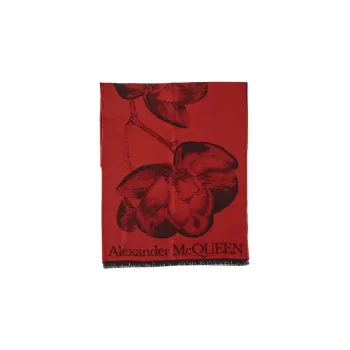 Alexander McQueen Knit Scarves Women's Red
