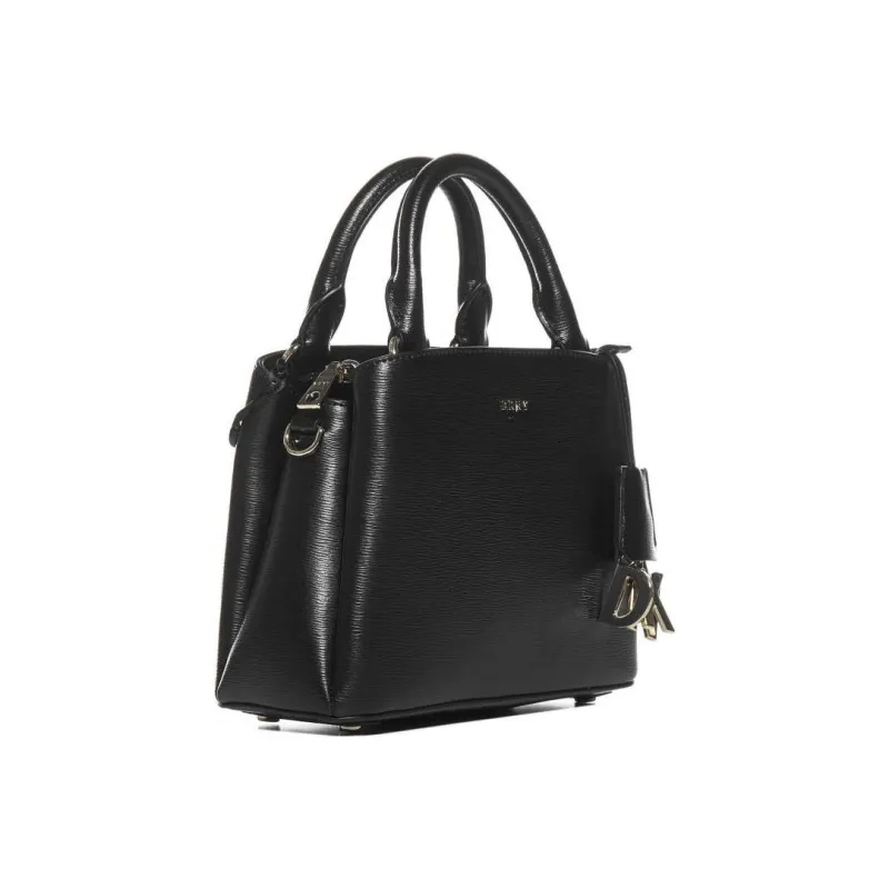 DKNY Genuine Leather Shoulder Bag Crossbody Bag Handbag Women's Black-1