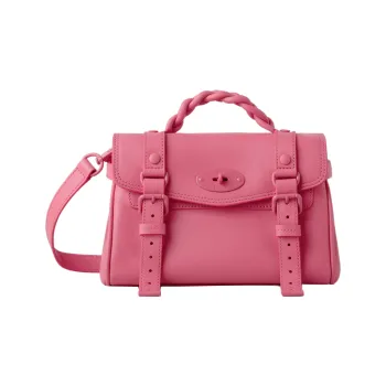 Mulberry Alexa Grained Calfskin Messenger Bag Shoulder Bag Crossbody Bag Handbag Mini Women's Crimson