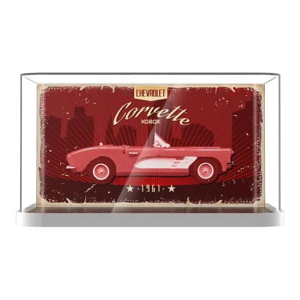 KGBOX Compatibility Building Block 10321 Chevrolet Corvette Acrylic Display Case Model Accessories-1