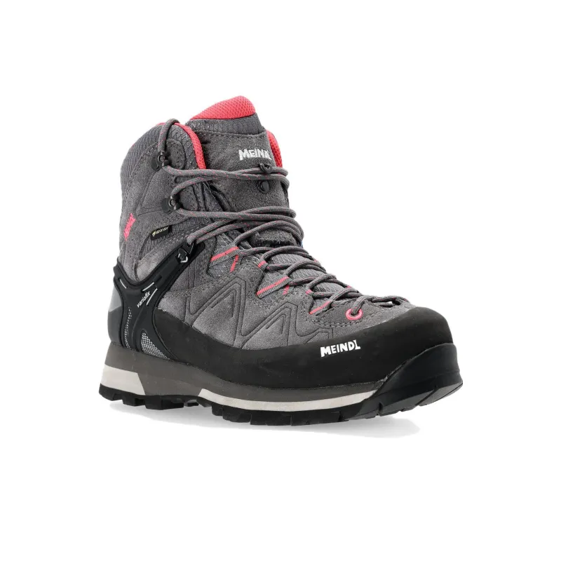 MEINDL Tonale Lady GTX Anti-Slip Wear-Resistant High-Top Outdoor Shoes Women's Gray Red-2