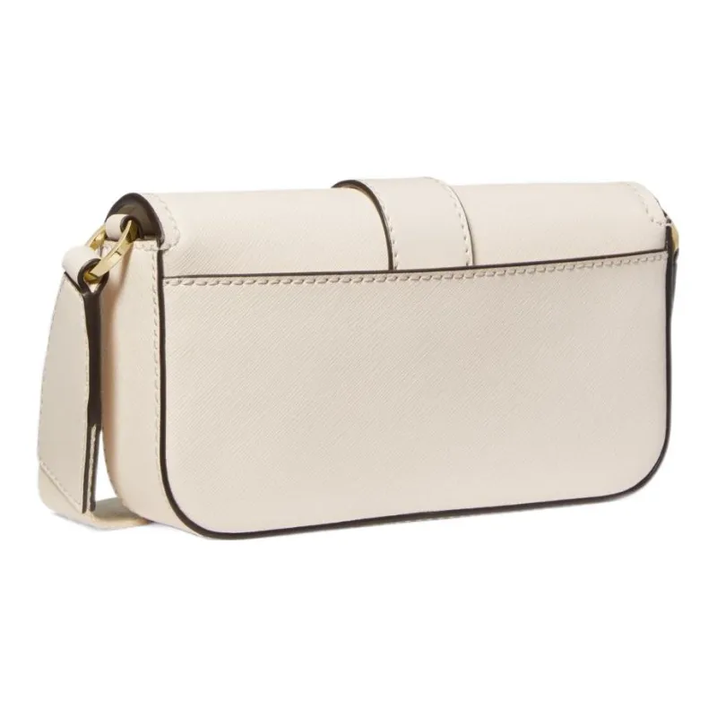 MICHAEL KORS Greenwich Leather Shoulder Bag, Crossbody Bag Extra Small Women's Cream White-1