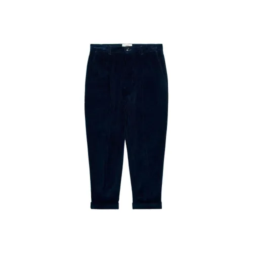 AMI Paris Corduroy Box-pleated Tapered Trousers