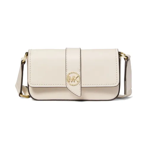 MICHAEL KORS Greenwich Leather Shoulder Bag, Crossbody Bag Extra Small Women's Cream White