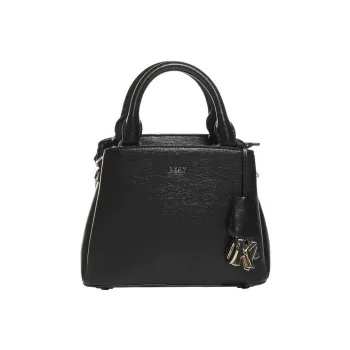 DKNY Genuine Leather Shoulder Bag Crossbody Bag Handbag Women's Black