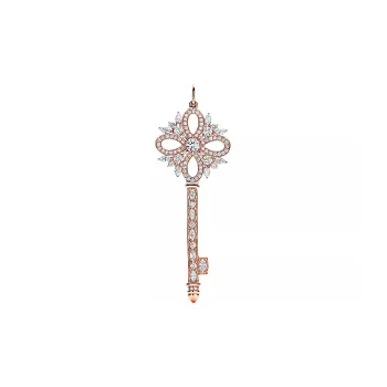 TIFFANY & CO. Tiffany Keys Series 18K Rose Gold Pendants Women's Rose Gold