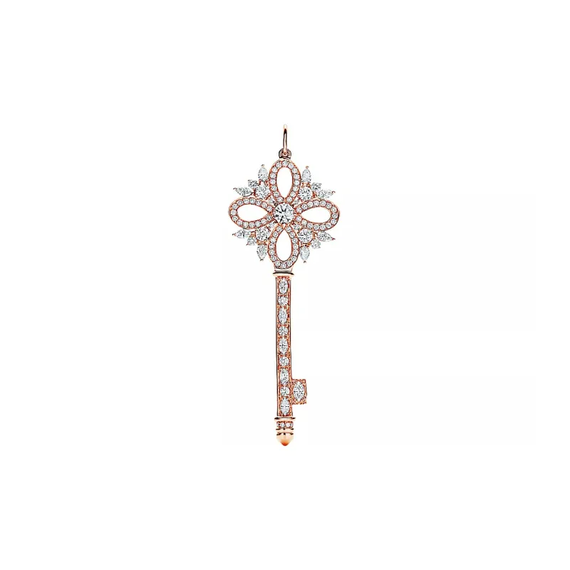 TIFFANY & CO. Tiffany Keys Series 18K Rose Gold Pendants Women's Rose Gold-0
