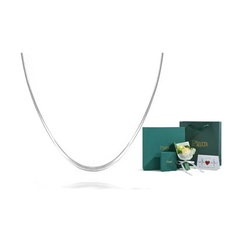 PIARA S925 Silver Necklaces Women's-5