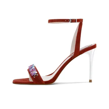 SHUDAIER One-Strap Sandals 8.3cm Women's Watermelon Red