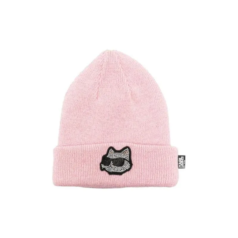 KARL LAGERFELD / Karl Lagerfeld Jeans Choupette Rhinestone Beanie-0