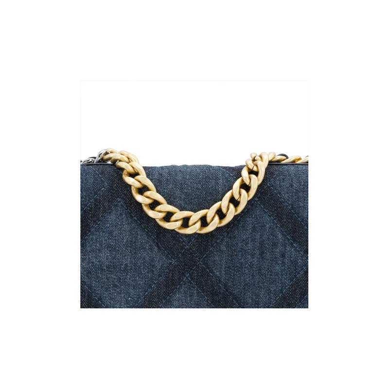 CHANEL 23C Spring WOC Denim Handbag, Shoulder Bag, Crossbody Bag Regular Women's Dark Blue-5