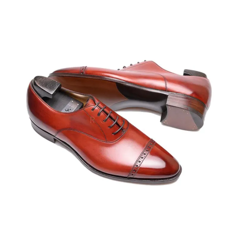 GAZIANO GIRLING Vintage Cherry Dress Shoes Men's Cherry Red-2