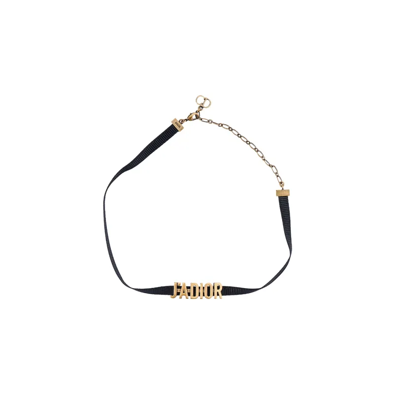 DIOR Metal, Grosgrain Ribbon Necklaces Women's-0