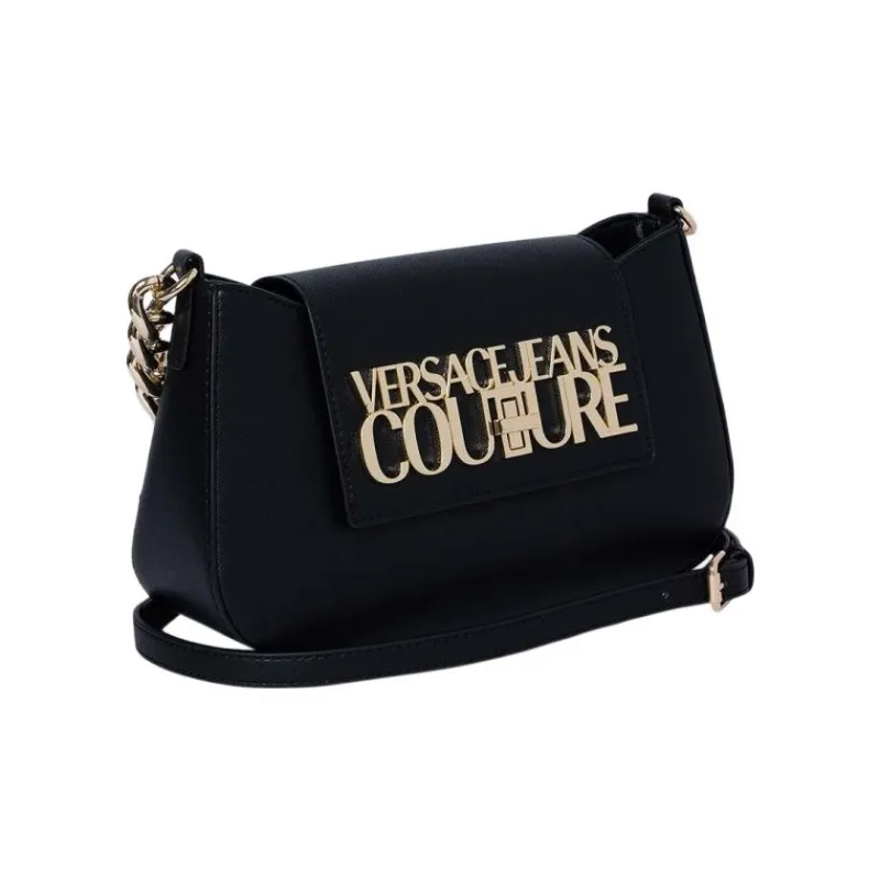 VERSACE JEANS COUTURE Polyurethane Handbag, Shoulder Bag Women's Black-2