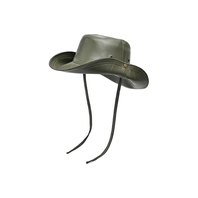 FREE RABBITⅡ PU Cortex Bucket Hats Unisex-5