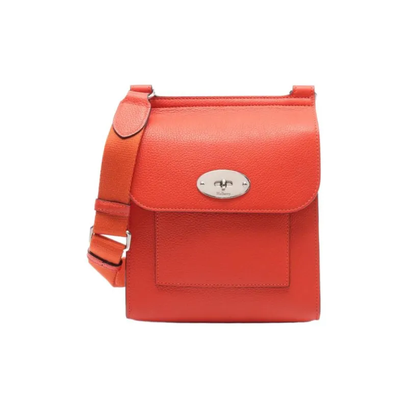 Mulberry Leather Shoulder Bag Crossbody Bag Mini Women's Orange-0