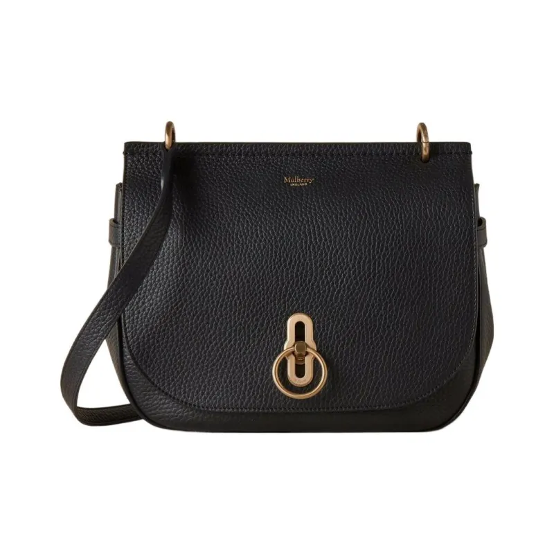 Mulberry Calfskin Crossbody Bag, Shoulder Bag Women's Black-1