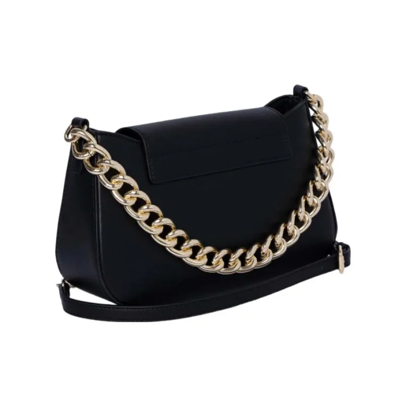 VERSACE JEANS COUTURE Polyurethane Handbag, Shoulder Bag Women's Black-4