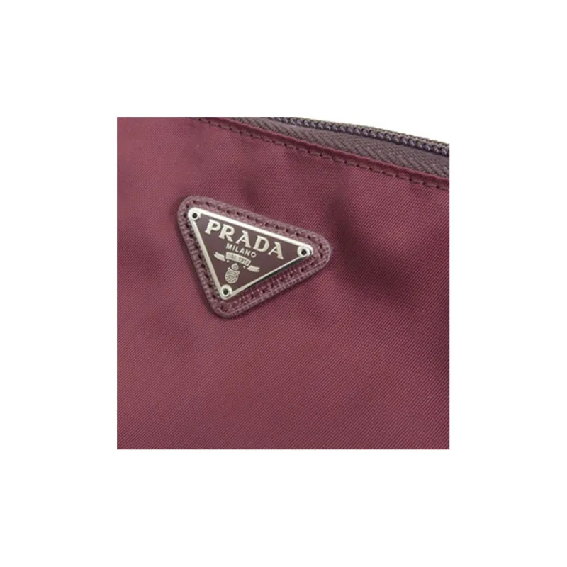 PRADA Nylon Storage Bag Makeup Bag Women's Red-5