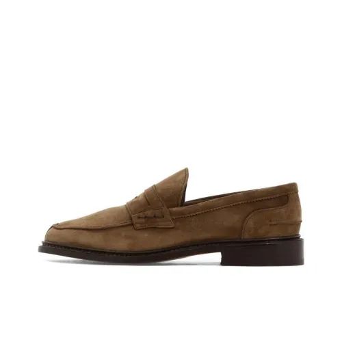 Tricker's Penny-slot Calf-suede Loafers