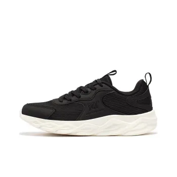 361° Blade Cushioning Low Top Casual Running Shoes Men's Obsidian Black Feather White