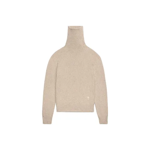 AMI Paris Roll-neck Cashmere Jumper