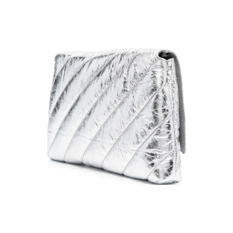 Balenciaga Crush Clutch Pelle Crush-1