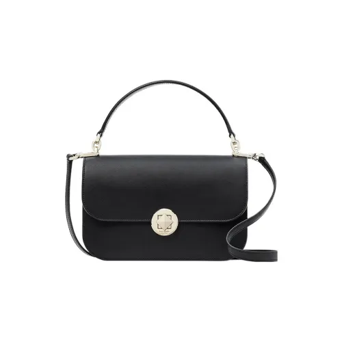 Kate Spade Smooth Leather Shoulder Bag, Crossbody Bag Regular Women's Black