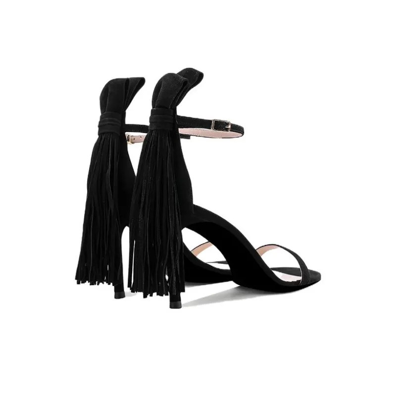 SHUDAIER One-Strap Sandals 8.5cm Women's Black-2