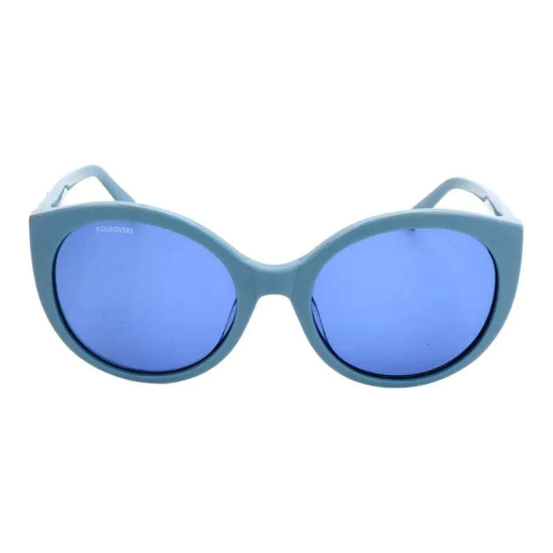 Swarovski Plastic Cat Eye Sunglasses Women's Blue-1