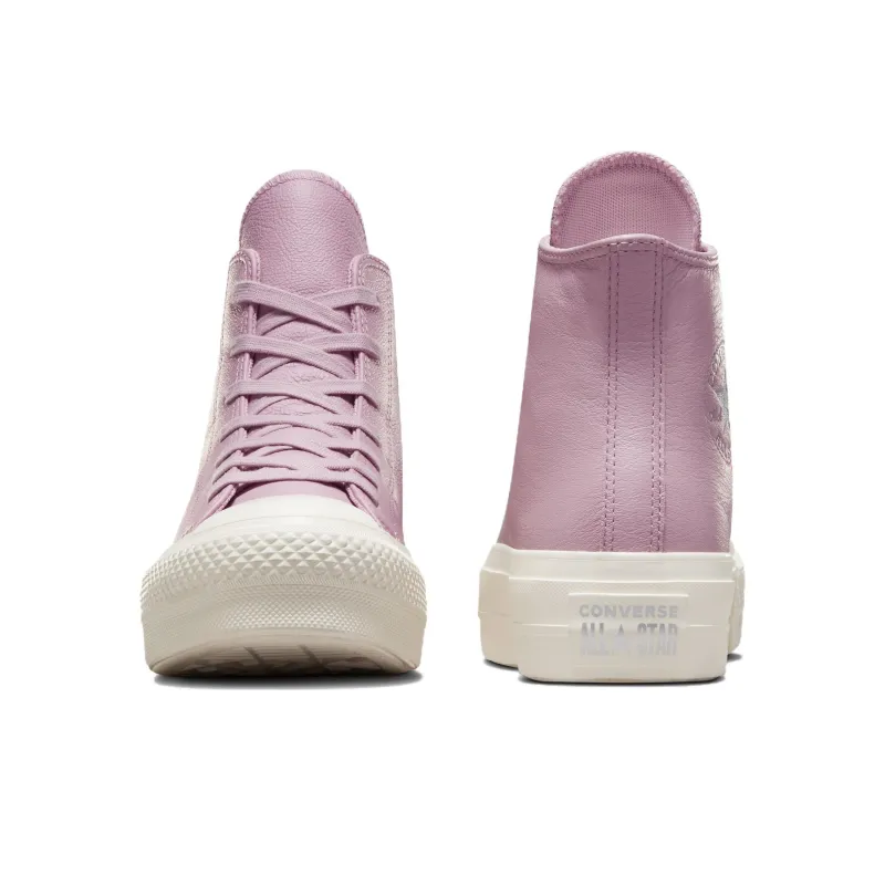 Converse Women's Chuck Taylor All Star Lift Platform Leather High 'Phantom Violet' Women's-3