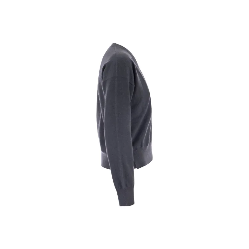 Brunello Cucinelli V Neck Knitted Jumper-2