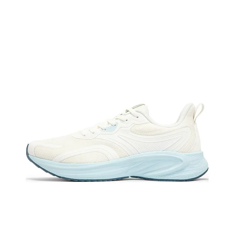 361° Cushioning Anti Slip And Wear Resistant Low Top Running Shoes Men's White Blue-0